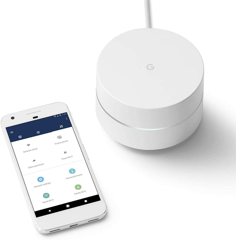Google WiFi system, 3-Pack - Router Replacement for Whole Home Coverage (NLS-1304-25),White