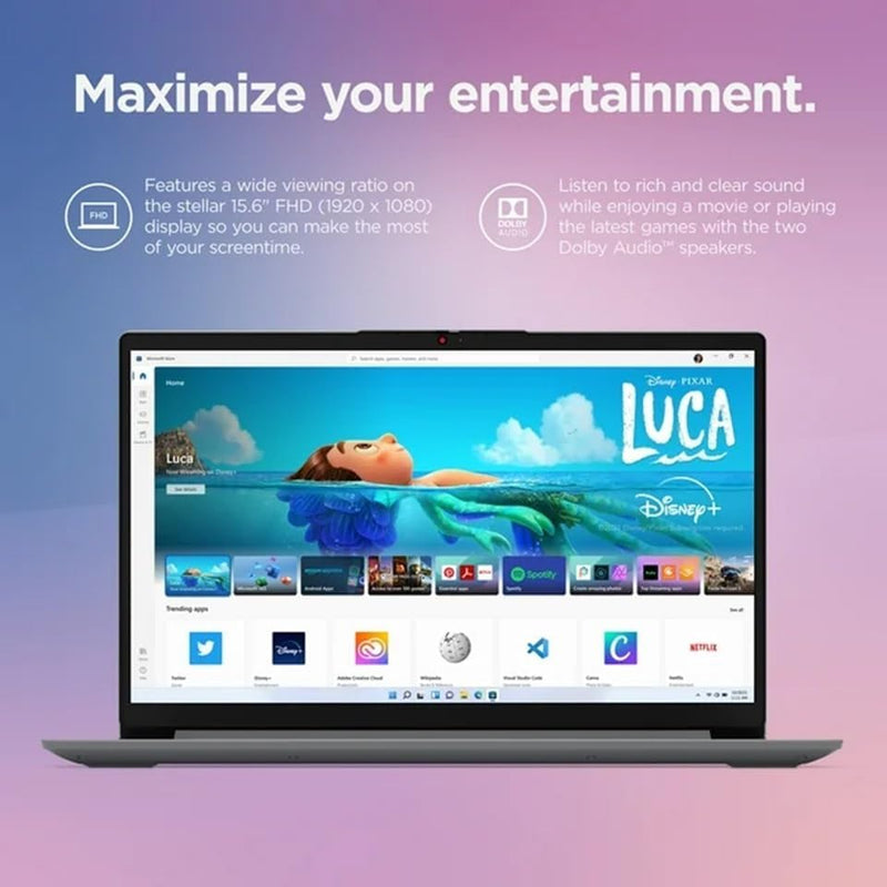 Lenovo Newest IdeaPad 3 Laptop, 14 Inch FHD Display, Intel Core i5-1135G7, 8GB RAM, 512GB SSD, Intel Iris X Graphics, Wi-Fi 6, Bluetooth 5.0, Windows 11 Home