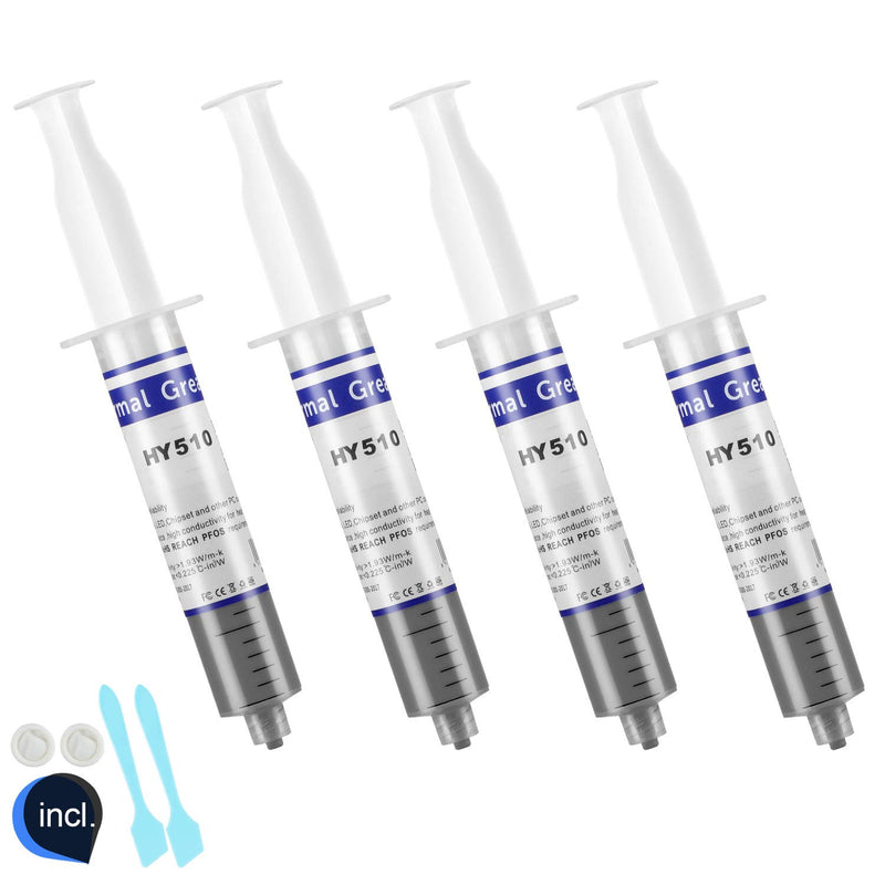 MoneyQiu HY-510-100g Thermal Conductivity: >1.93W/m-k CPU Thermal heatsink Paste Silicone Grease Compound Non-Conductive for pc CPU gpu PS4 100 Gram
