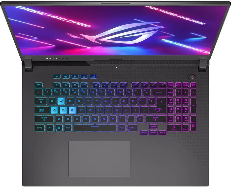 ASUS ROG Strix G17 (2022) Gaming Laptop, 17.3” 144Hz IPS FHD Display, NVIDIA GeForce RTX 3050 GPU, AMD Ryzen 7 6800H Processor, 16GB DDR5 RAM, 512GB SSD, RGB Keyboard, Windows 11, G713RC-RS73