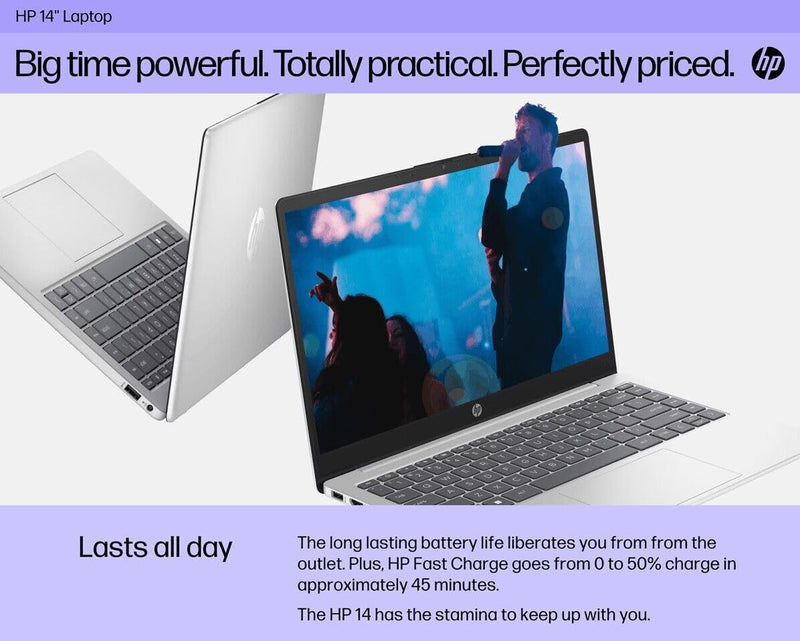 HP 2023 14 inch FHD Laptop, Anti-Glare IPS Display, 13th Gen Intel i7-1355U Processor, 16GB RAM 512GB PCIe SSD, Backlit Keyboard, True Vision HD Webcam, WiFi 6, Bluetooth, Windows 11 Home, Silver