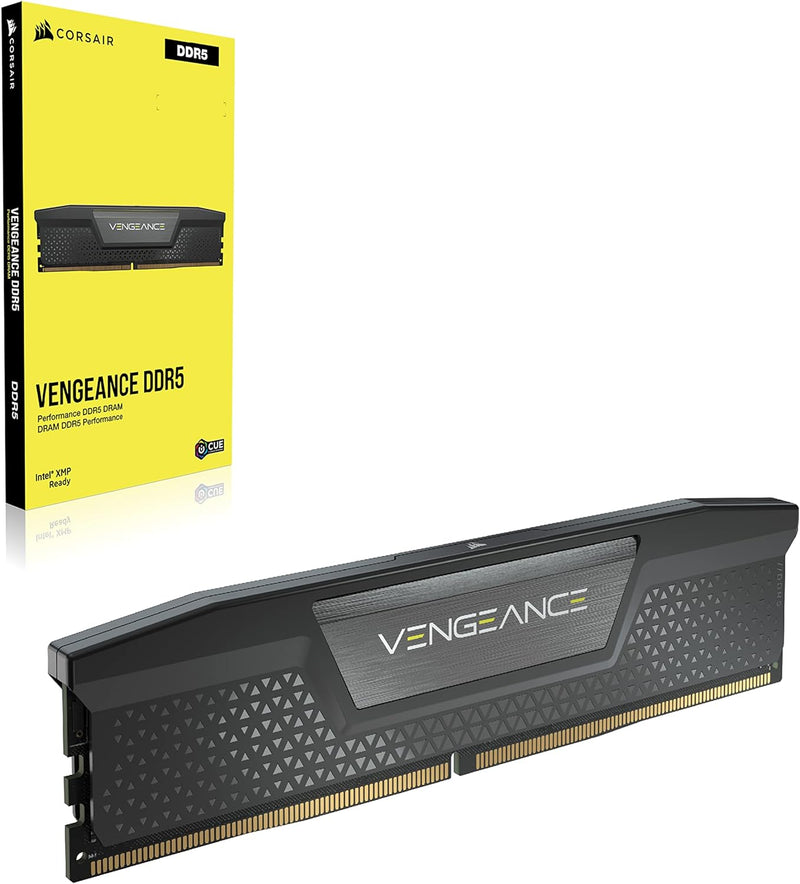 CORSAIR Vengeance DDR5 RAM 32GB (2x16GB) 6000MHz CL30 Intel XMP iCUE Compatible Computer Memory - Black (CMK32GX5M2B6000C30)