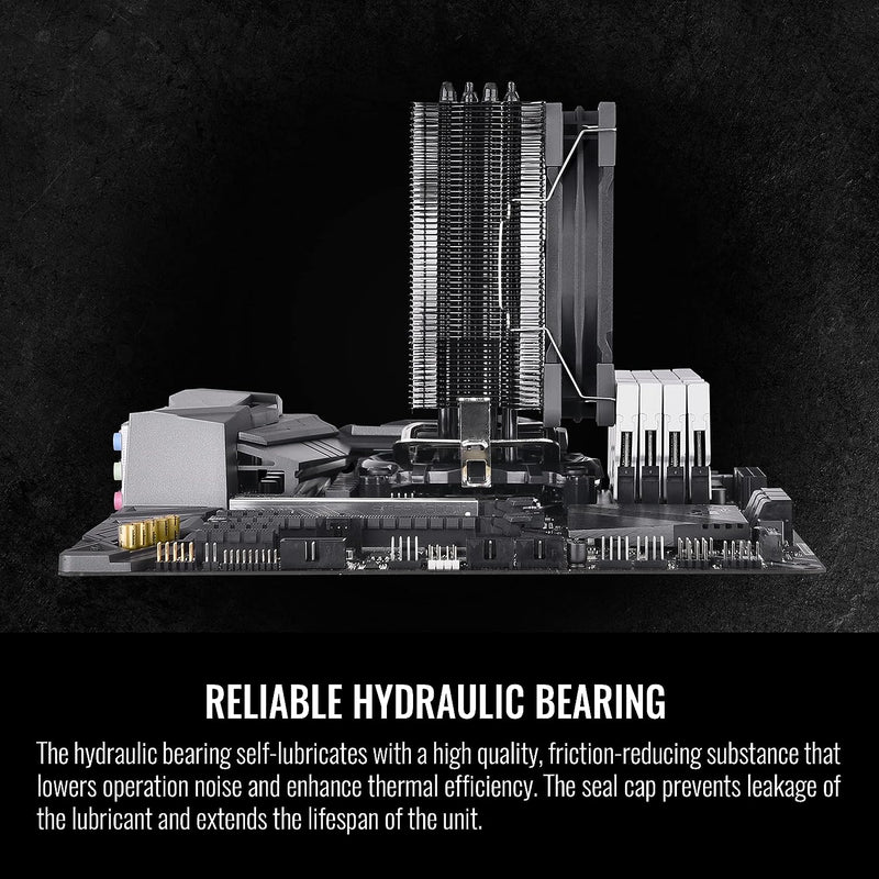 Thermaltake UX200 SE 5V Motherboard ARGB Sync 16.8 Million Colors 15 Addressable LED Intel/AM5/AMD (LGA 1700) Universal Socket Hydraulic Bearing 170W CPU Cooler