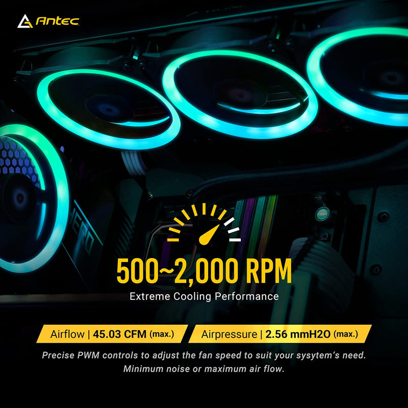 Antec RGB Fans, 120mm Case Fan,