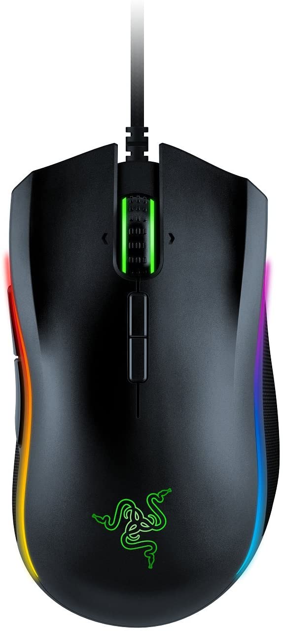 Razer Mamba Elite Wired Gaming Mouse: 16,000 DPI Optical Sensor - Chroma RGB