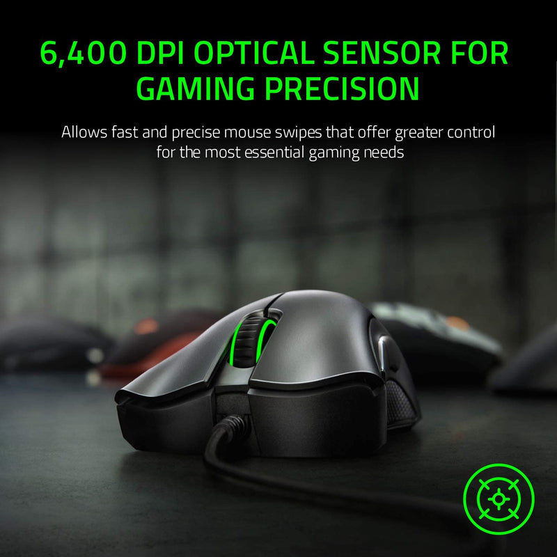 Razer DeathAdder Essential Gaming Mouse With 6,400 DPI Optical Sensor