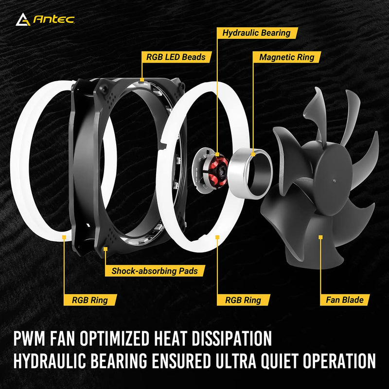 Antec RGB Fans, 120mm Case Fan,