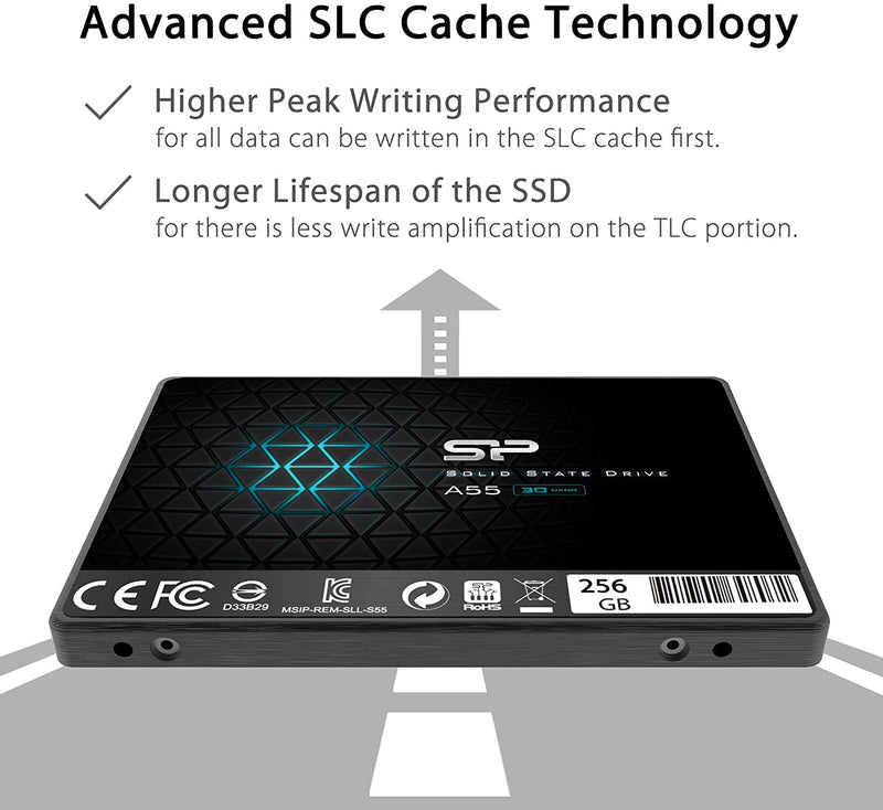 SILICON POWER 256GB SSD SATA III 2.5" 7mm (0.28")